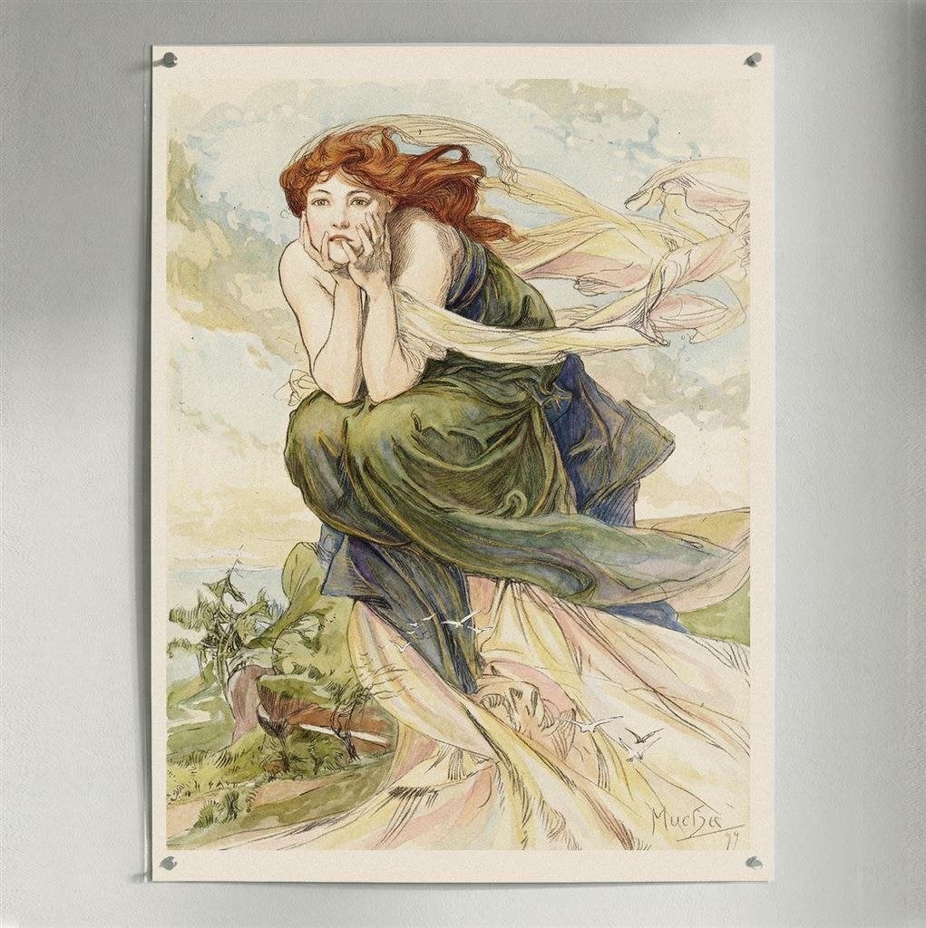 Alphonse Mucha giclee kunst print poster, Ophalen