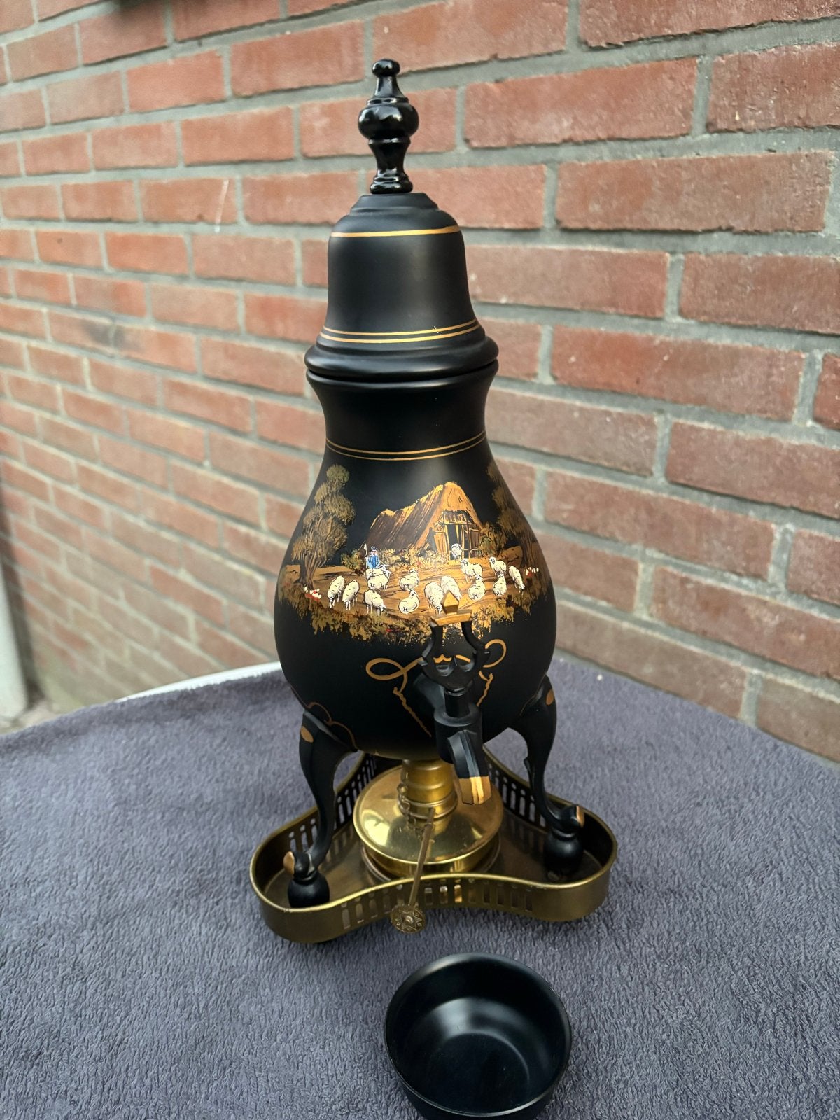 Antieke Kraantjeskan van Zuiver Tin - Rio Tiel Holland, Antiek en Kunst, Ophalen of Verzenden