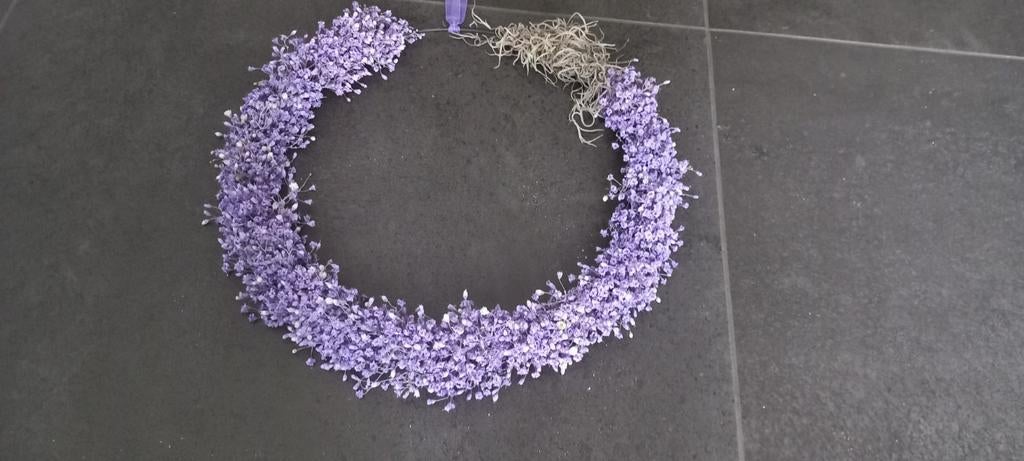Krans ring paars gipskruid voorjaar, Ophalen of Verzenden, Zo goed als nieuw