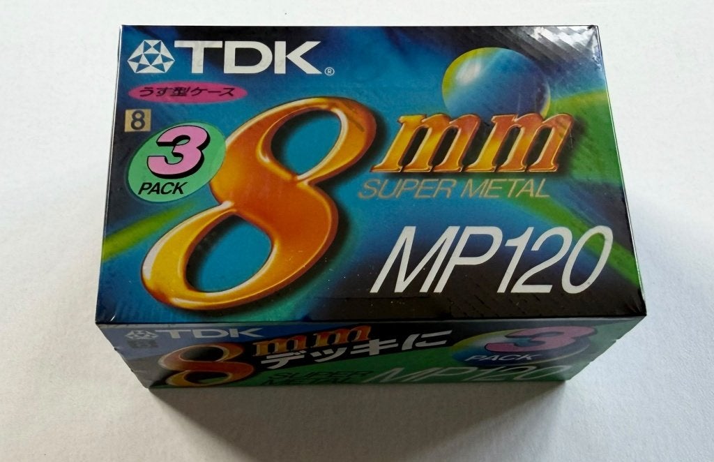 3-pack TDK 8mm Super Metal 120 min. Japans, Nieuw, Geseald, Overige merken, Band, Disc of Geheugen, Nieuw, Overige soorten