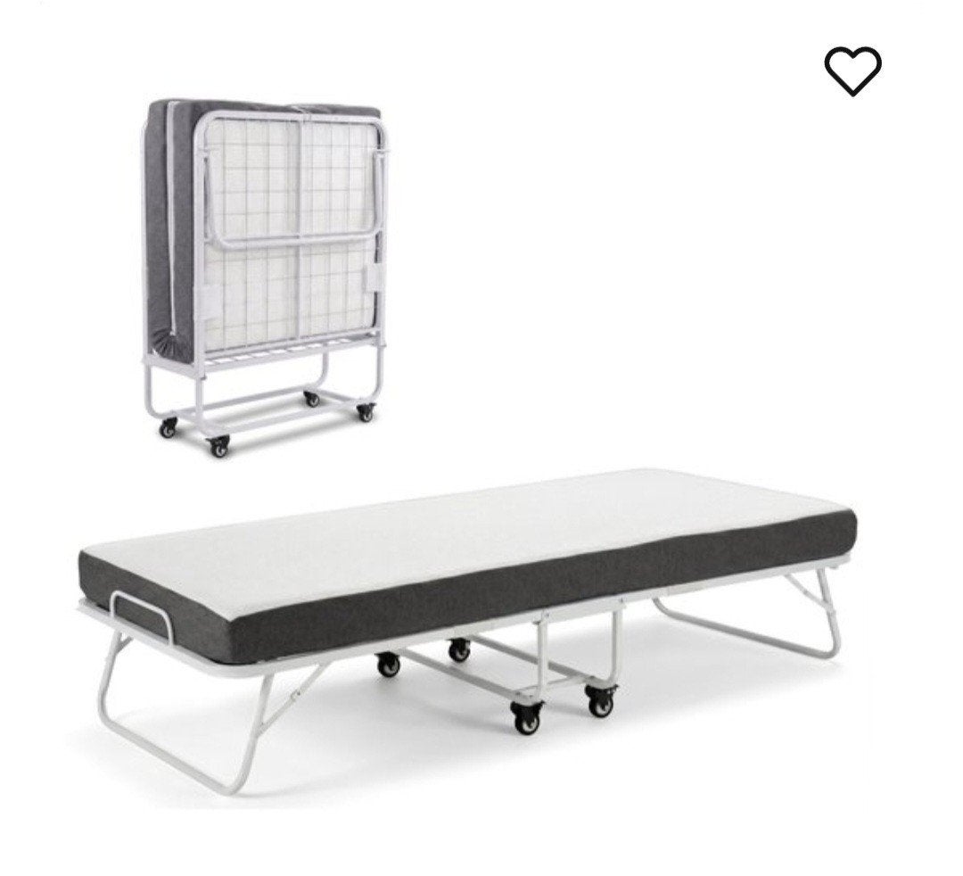 Nieuw Logeerbed / Opklapbed 90x200 tot 250kg - Wit of Zwart, Ophalen, 90 cm, Eenpersoons, Zwart