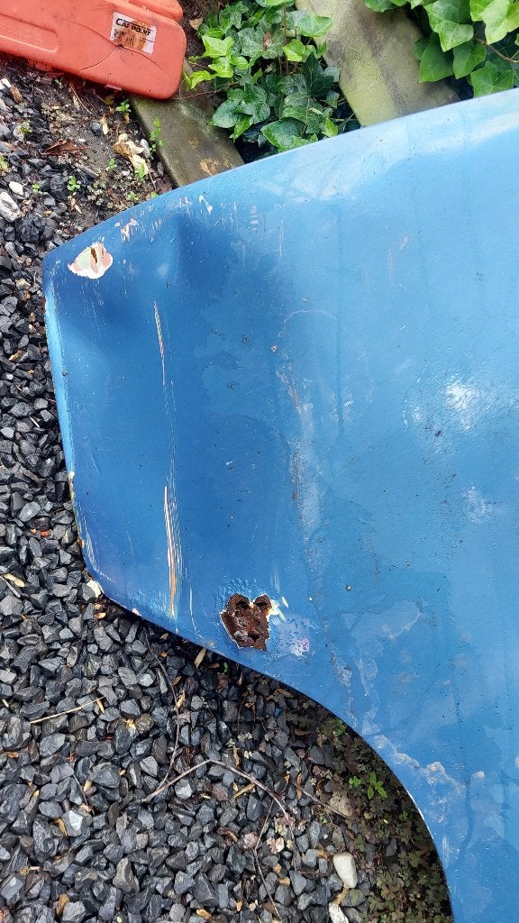 VW T2 Deuren Blauw, met werk, Auto-onderdelen, Carrosserie en Plaatwerk, Deur, Volkswagen, Links, Gebruikt, Ophalen