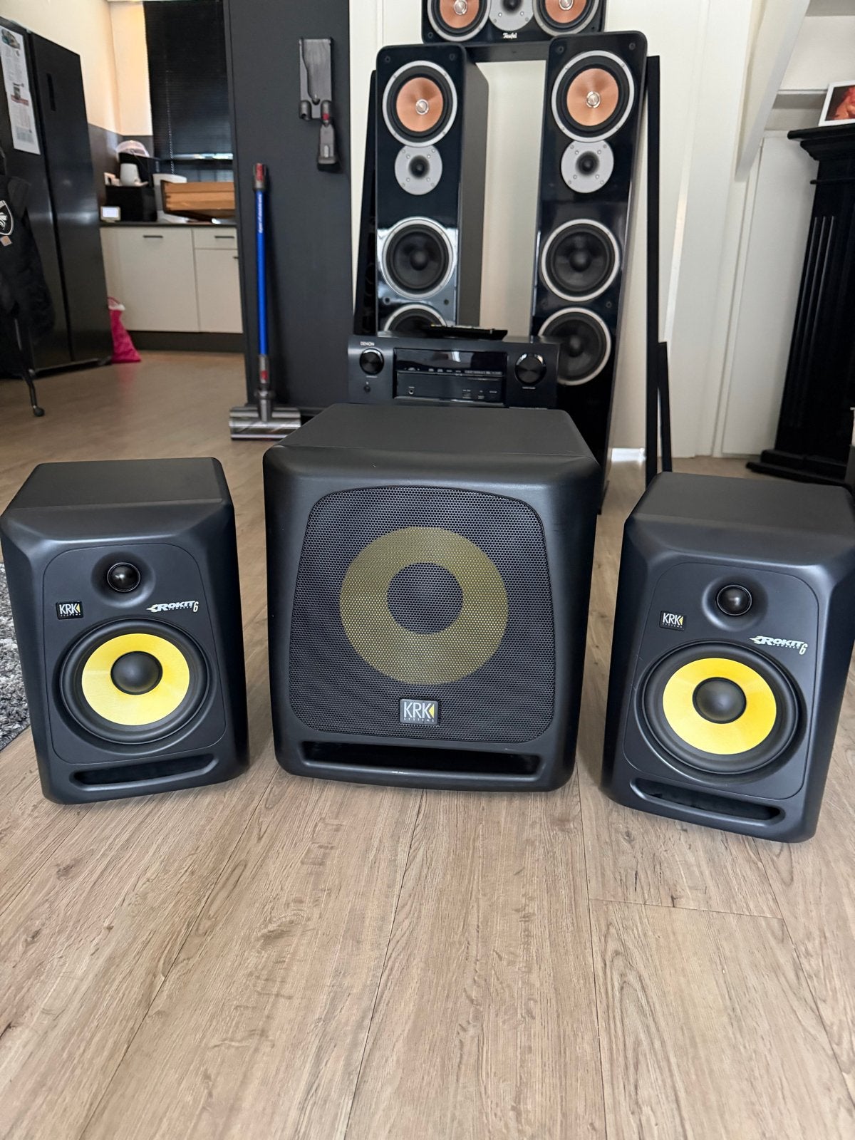 KRK Rokit 6 G3 Studio Monitoren met KRK 10S Subwoofer, Studiomonitor, Zo goed als nieuw, KRK, Ophalen