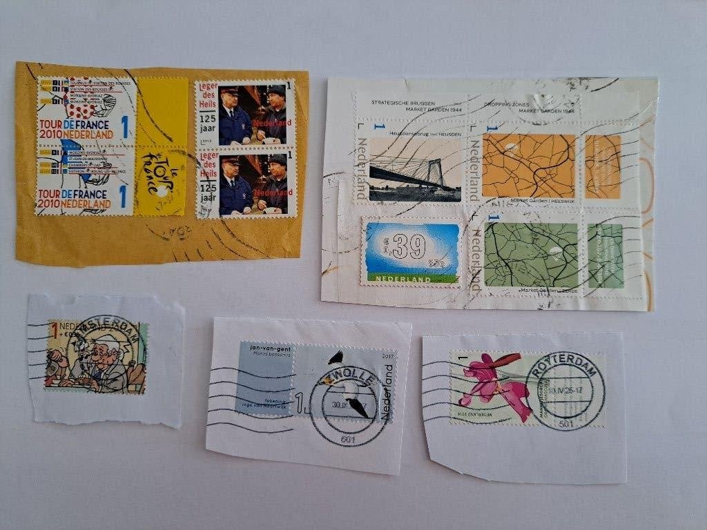 POSTZEGELS - NEDERLAND - 10 X GESTEMPELD 1C, Postzegels en Munten, Ophalen of Verzenden, Na 1940, Gestempeld
