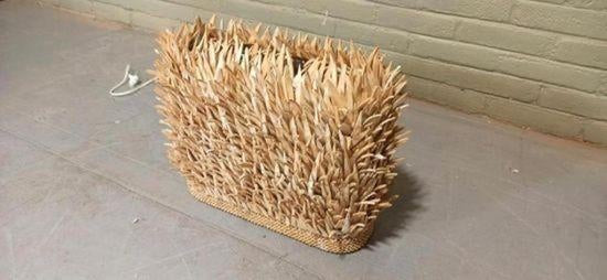 Vintage organische tafellamp, Ophalen, Tweedehands, Tweedehands, Tweedehands