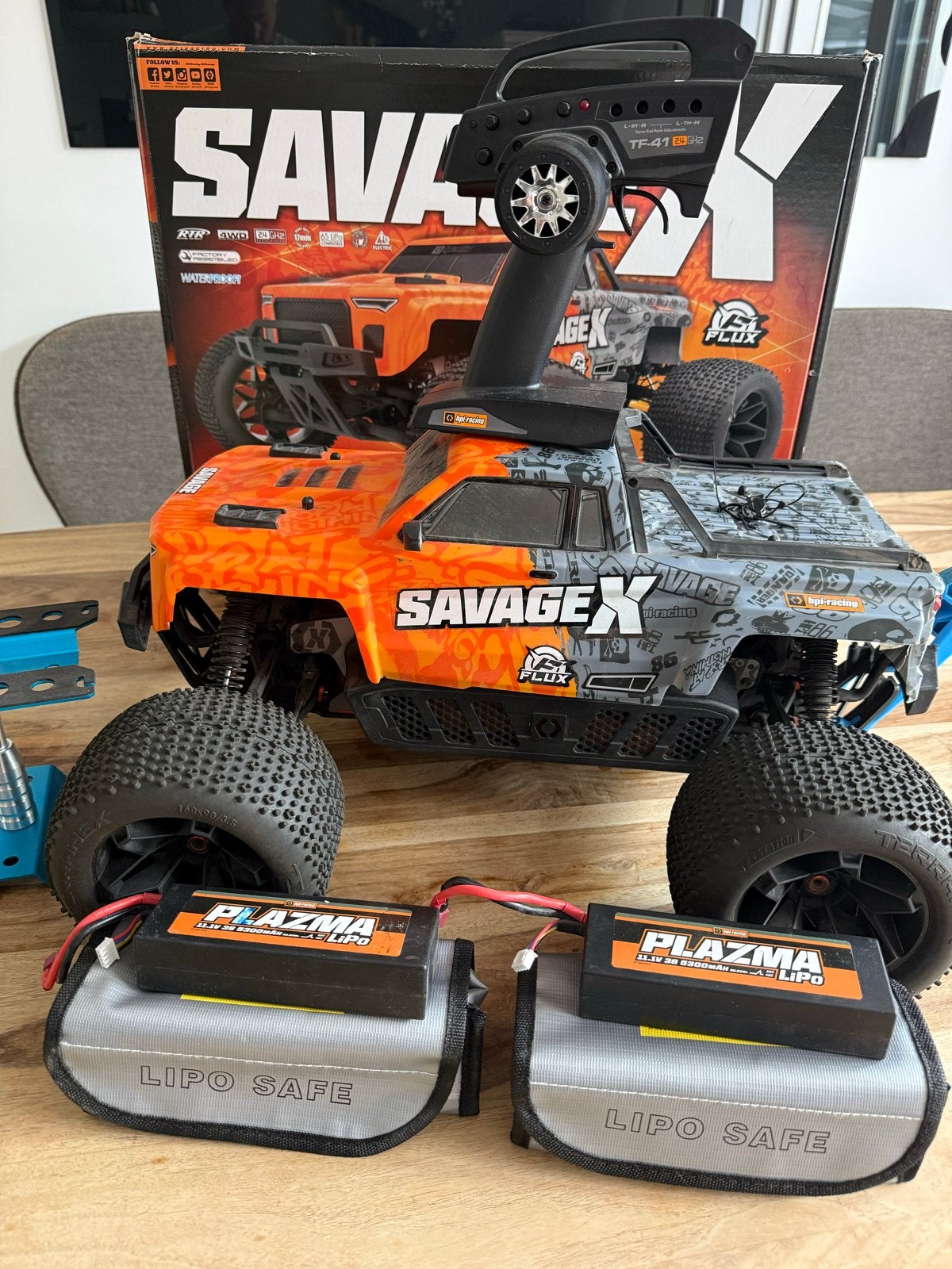 HPI Savage X RC auto 1/8 - Krachtig en in topstaat!, Elektro, Auto offroad, Ophalen of Verzenden, Zo goed als nieuw