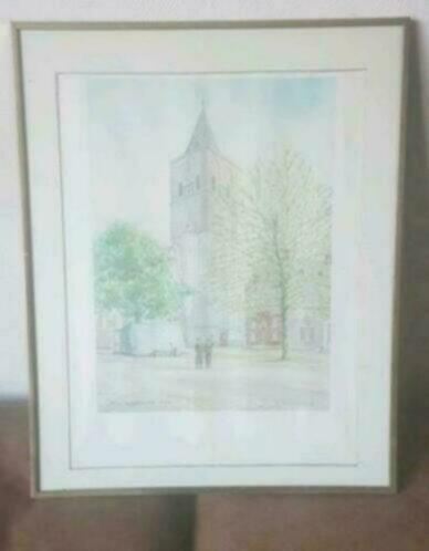 Herry Hoytink (1925-2014) Toren stadhuis Lochem Gudulakerk, Ophalen