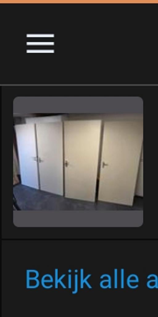 Set van 4 binnendeuren opdekdeur, Gebruikt, 80 tot 100 cm, Binnendeur, Ophalen of Verzenden