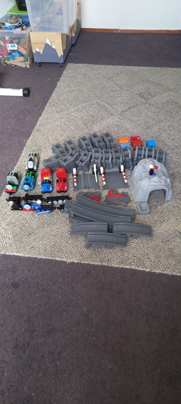 treinbaan lego thomas, Kinderen en Baby's, Speelgoed | Duplo en Lego, Ophalen, Gebruikt