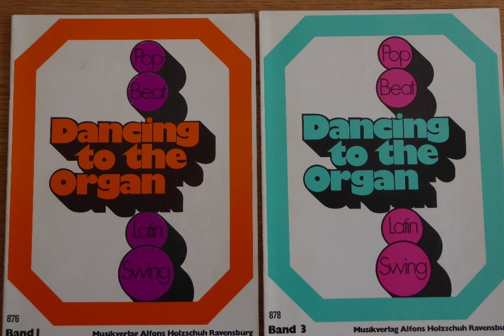 Dancing to the organ -2 boeken (pop-beat-latin en swing), Ophalen of Verzenden, Zo goed als nieuw, Les of Cursus, Accordeon