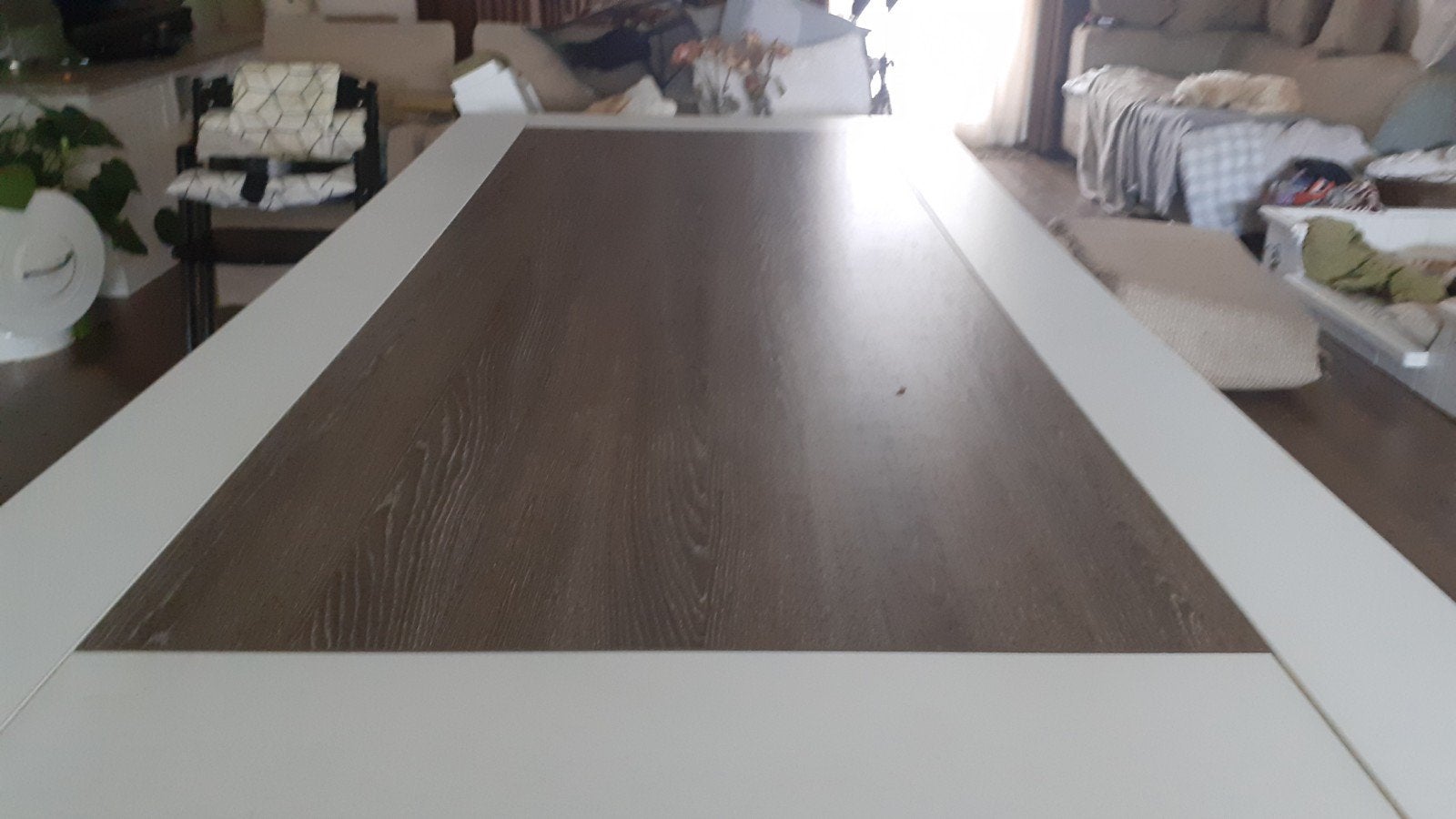 eettafel met bijpassende bank, Huis en Inrichting, Tafels | Eettafels, Ophalen, Gebruikt, 200 cm of meer, 50 tot 100 cm