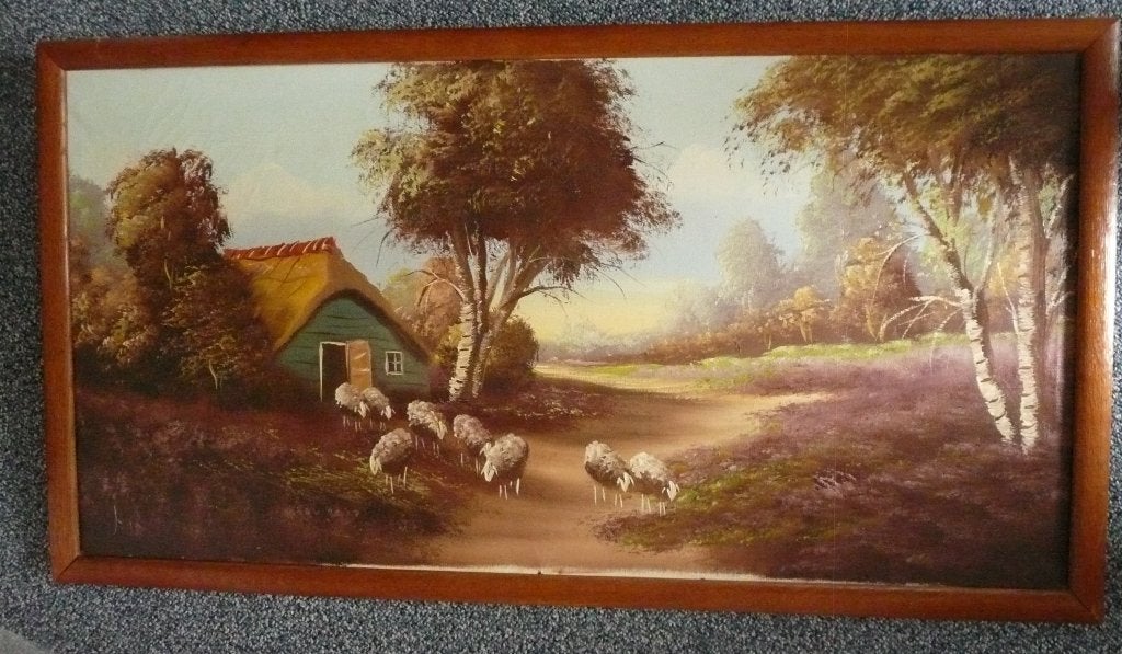 Schilderij oud, Ophalen, Klassiek, Ingelijst