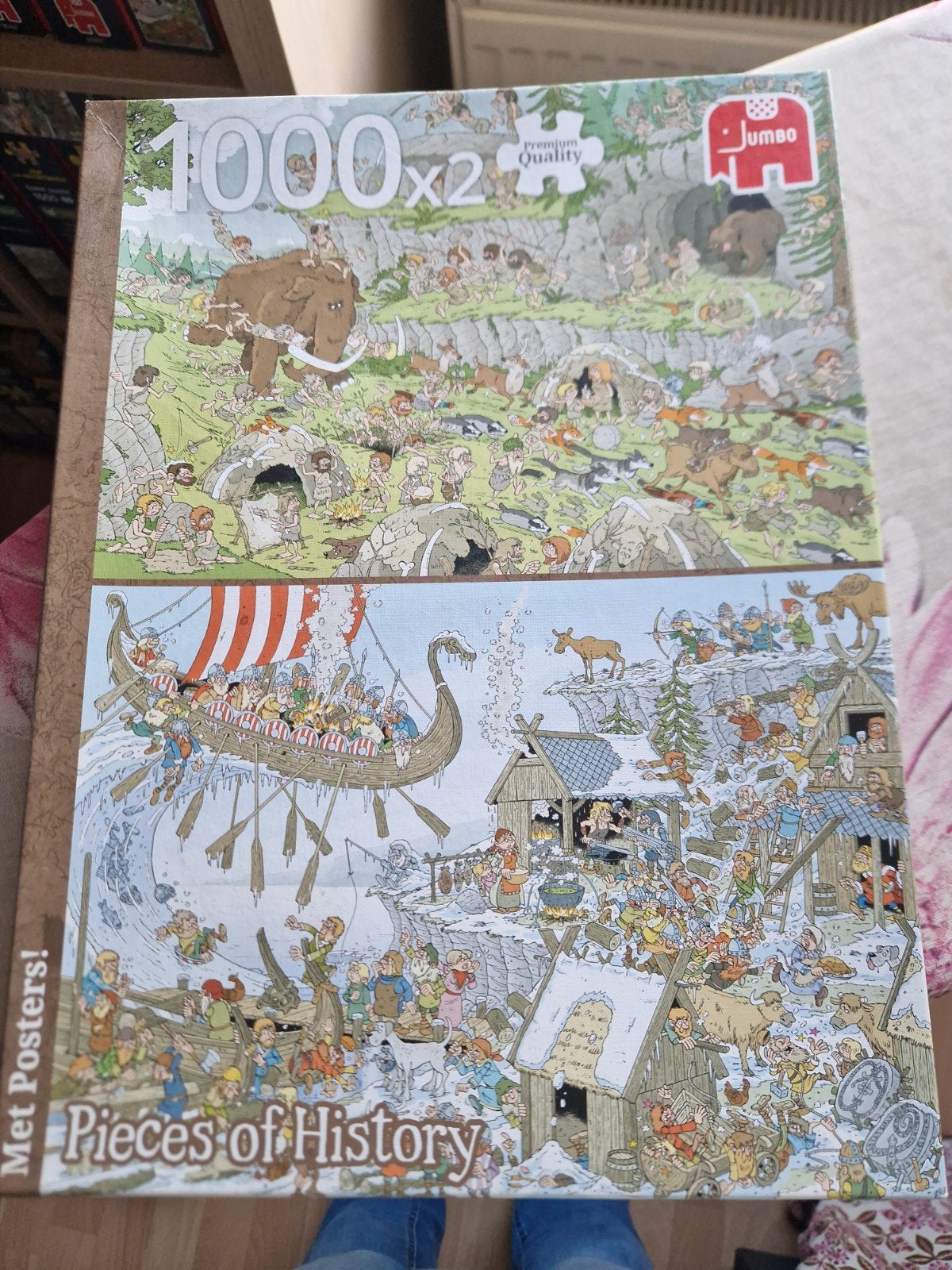 Jumbo Pieces of History 2x1000 stukjes puzzel, Ophalen of Verzenden, Zo goed als nieuw