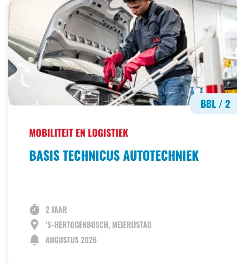Werkboeken bbl opleiding autotechniek basis, Ophalen, Alpha, Nieuw, MBO
