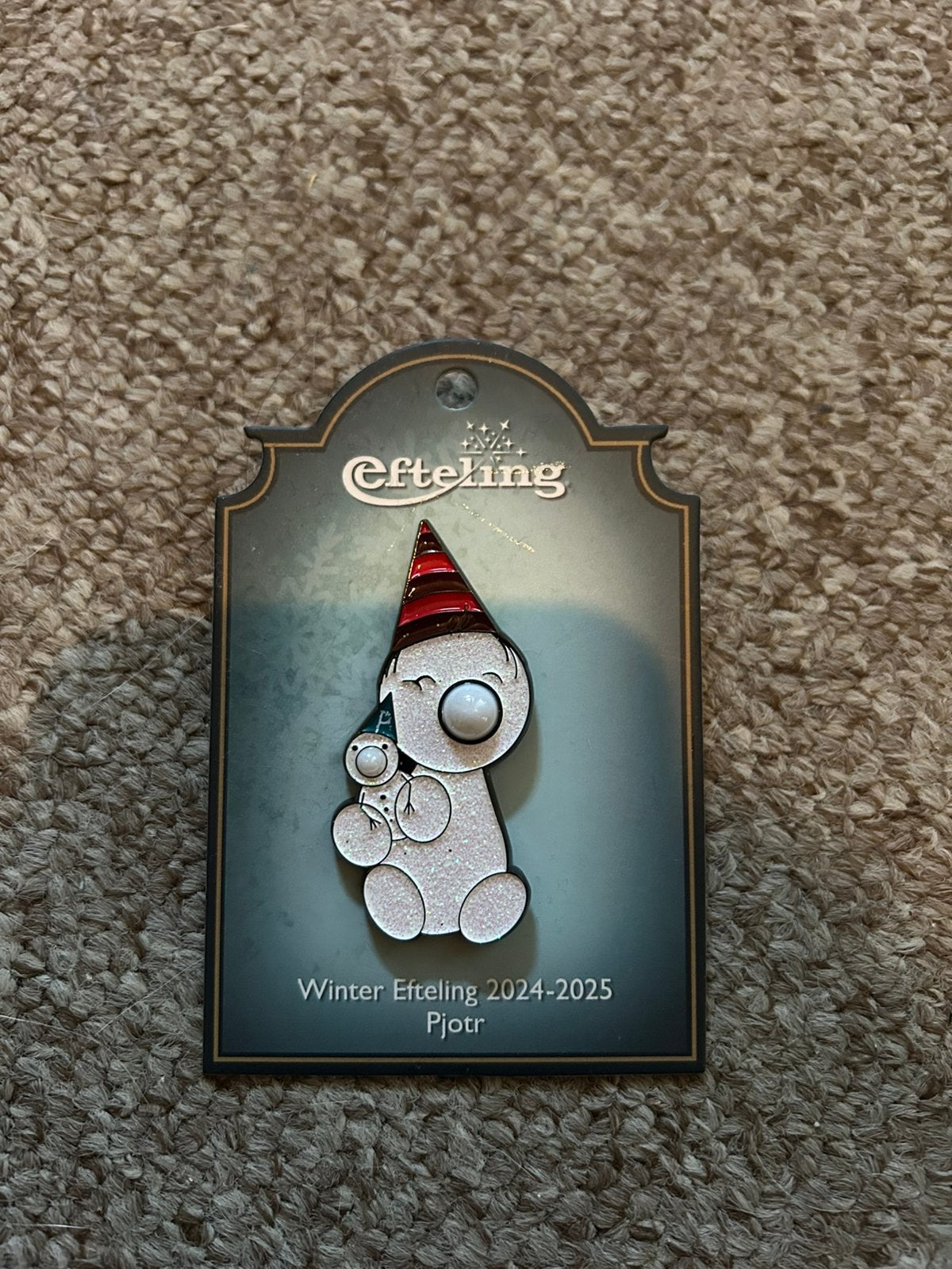 Efteling Pin Winter Efteling 2024-2025 Pjotr, Verzamelen, Ophalen of Verzenden, Overige typen