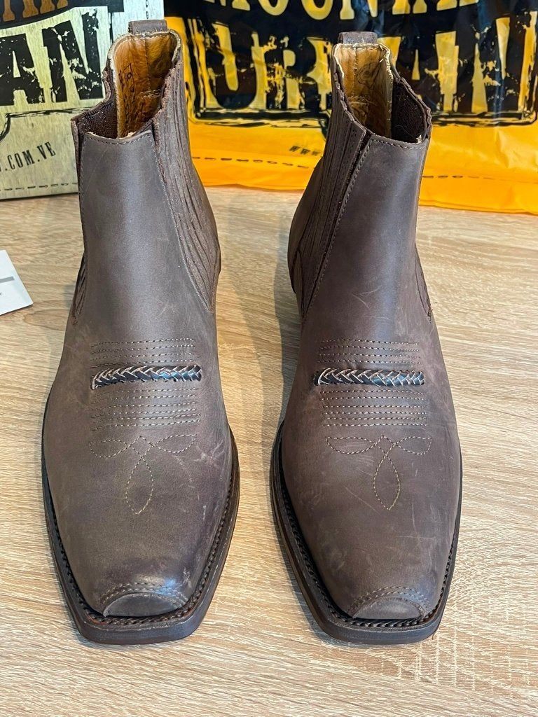 Loblan Western Boots - Handgemaakt Goodyear Leer Maat 42, Bruin, Lage of Enkellaarzen, Loblan, Ophalen of Verzenden