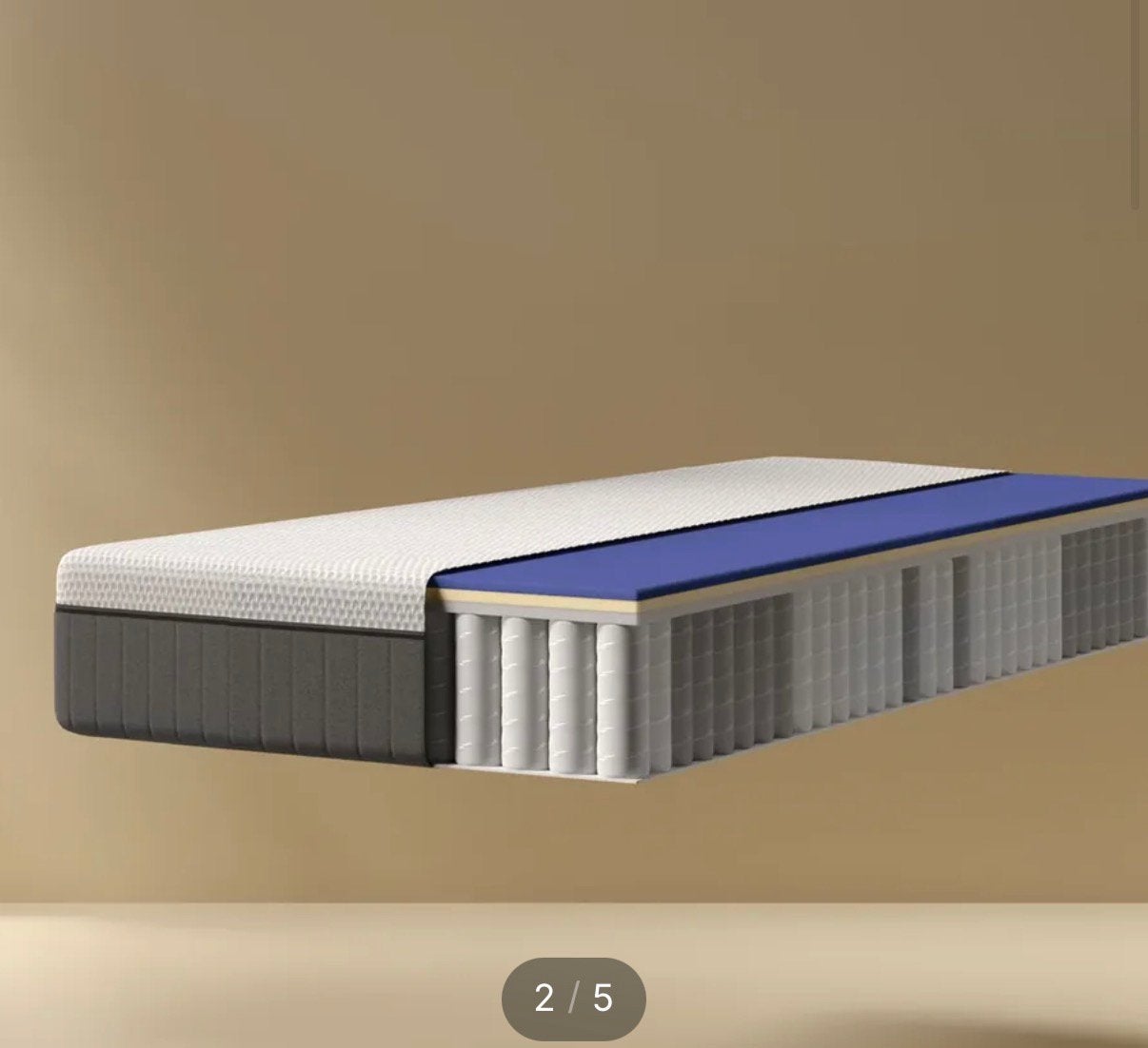 Matras 160x200 emma sleeps Hybrid II, Huis en Inrichting, Slaapkamer | Matrassen en Bedbodems, Ophalen, Zo goed als nieuw, Tweepersoons