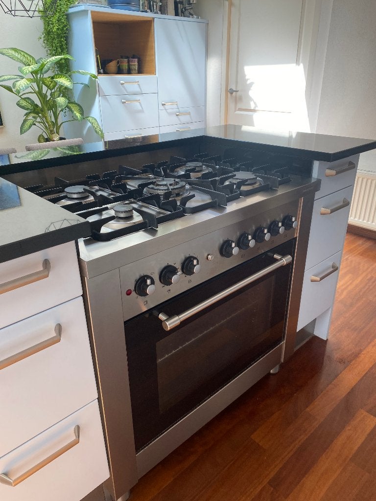 Bosch gasfornuis met elektrische oven, Witgoed en Apparatuur, Ophalen, Gebruikt, 60 cm of meer, Gas