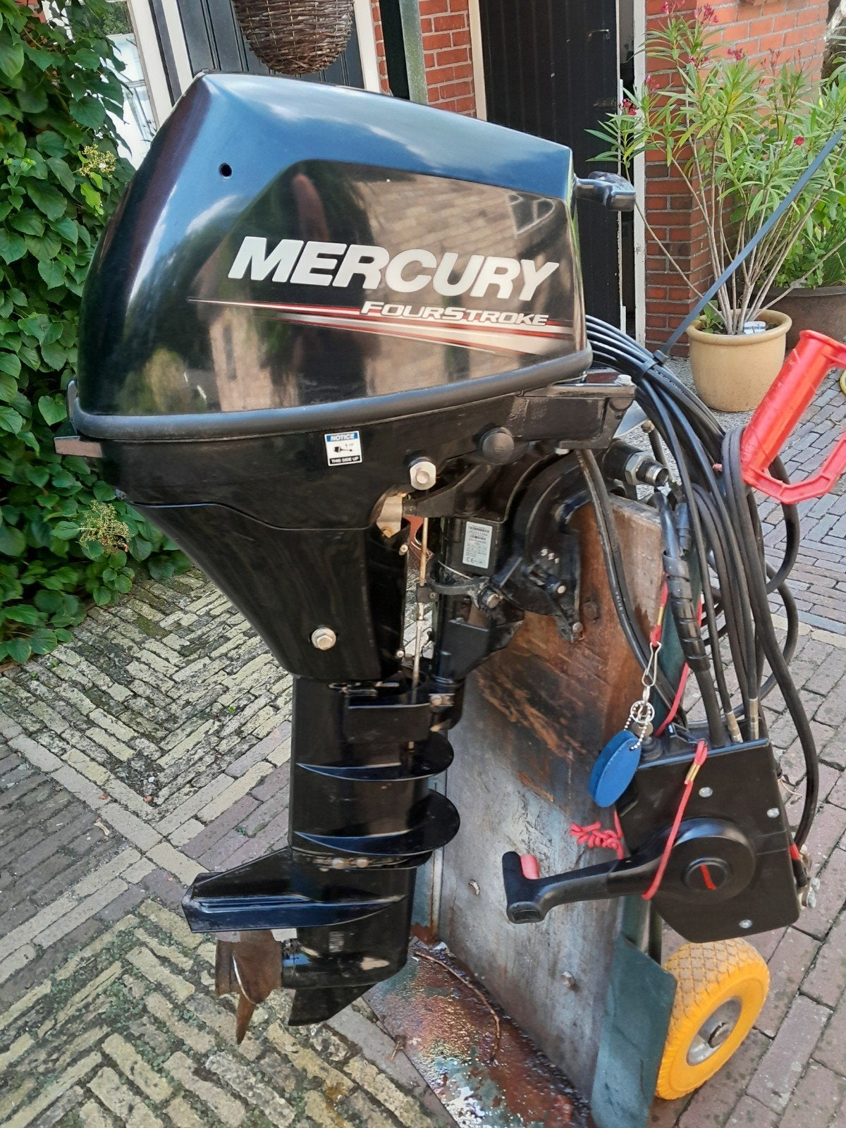 Mercury 9.9 pk Elektrische start, 5 tot 10 pk, Ophalen of Verzenden, Zo goed als nieuw, Benzine