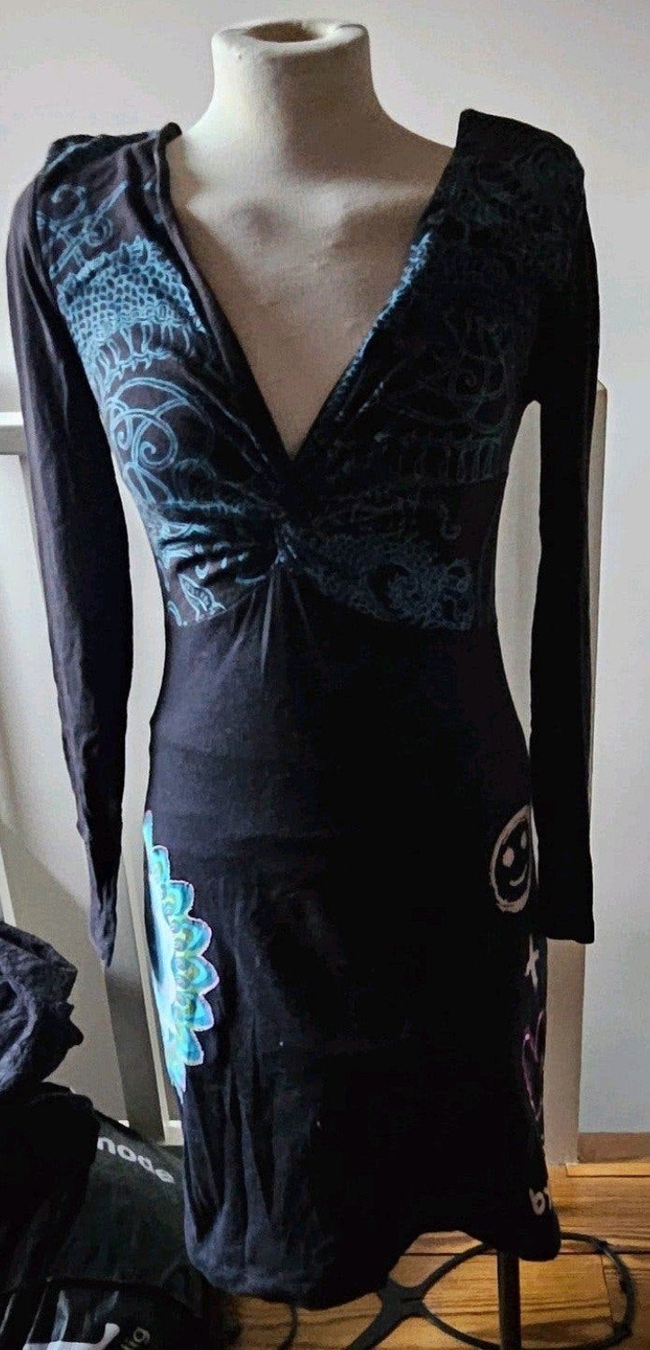 Desigual jurk maat M, Maat 38/40 (M), Zwart, Ophalen of Verzenden, Zo goed als nieuw