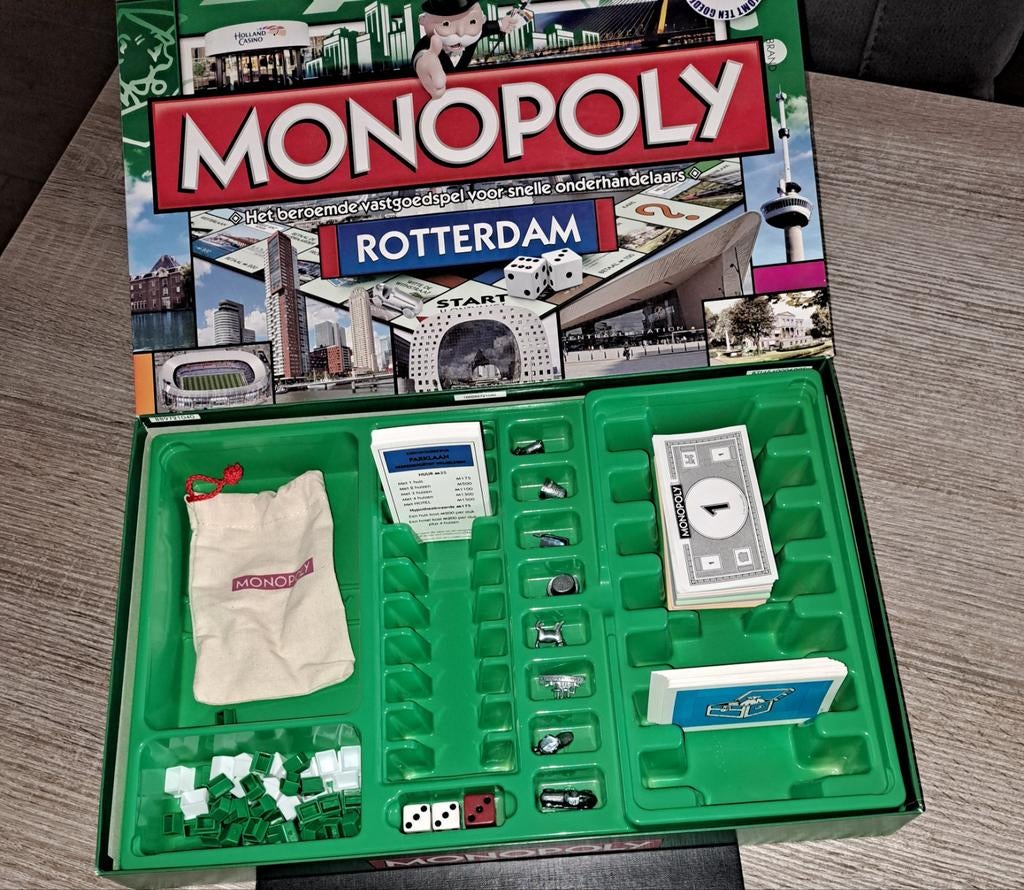 Monopoly Rotterdam Editie, Hobby en Vrije tijd, Gezelschapsspellen | Bordspellen, Vijf spelers of meer, Ophalen of Verzenden, Zo goed als nieuw