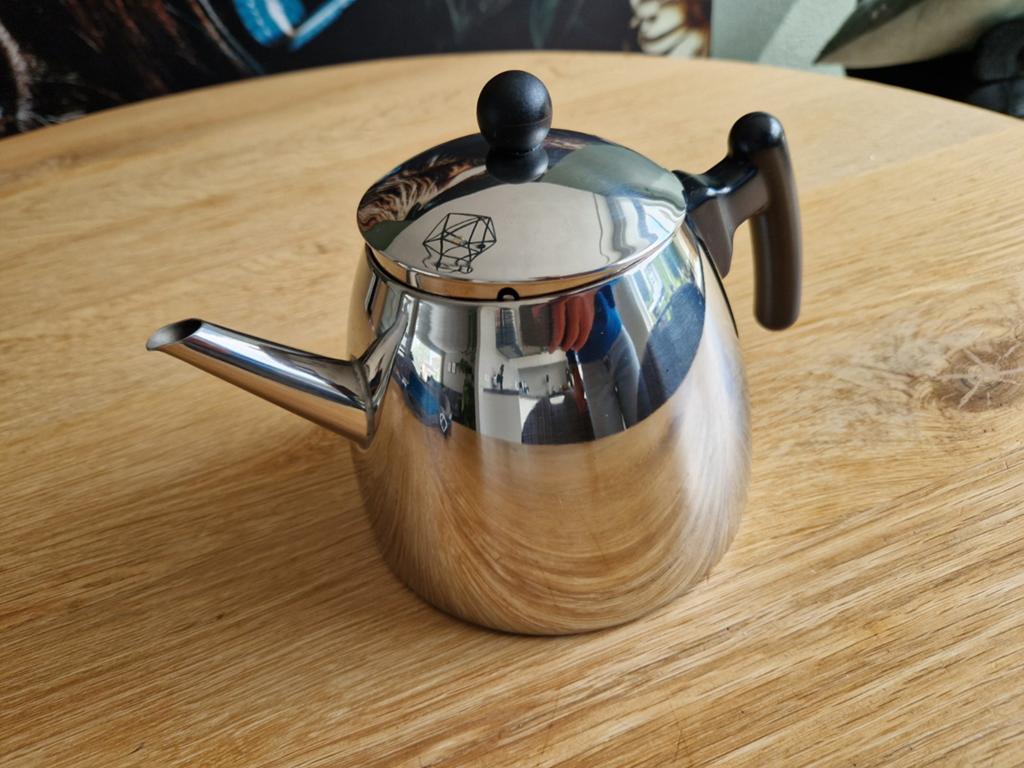 Bredemeijer Duet Theepot RVS 1.2L Dubbelwandig, Theepot/fluitketel, Bredemeijer, Zilver, Ophalen of Verzenden