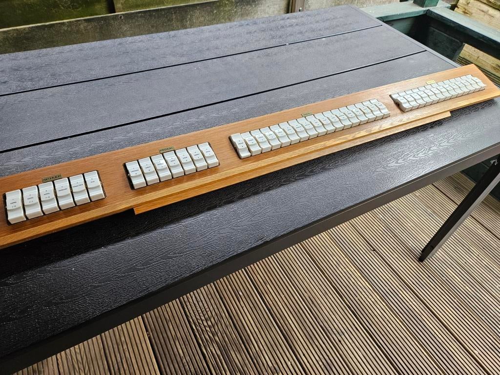 Register paneel van opus 18, Muziek en Instrumenten, Ophalen, 2 klavieren, Orgel