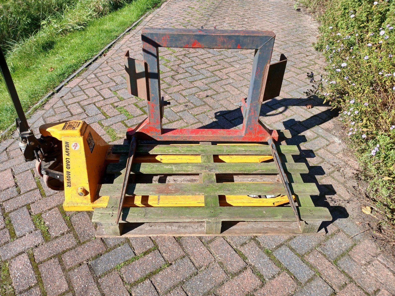 balendrager balenprikker palletdrager hef of voorlader, Ophalen, Gebruikt