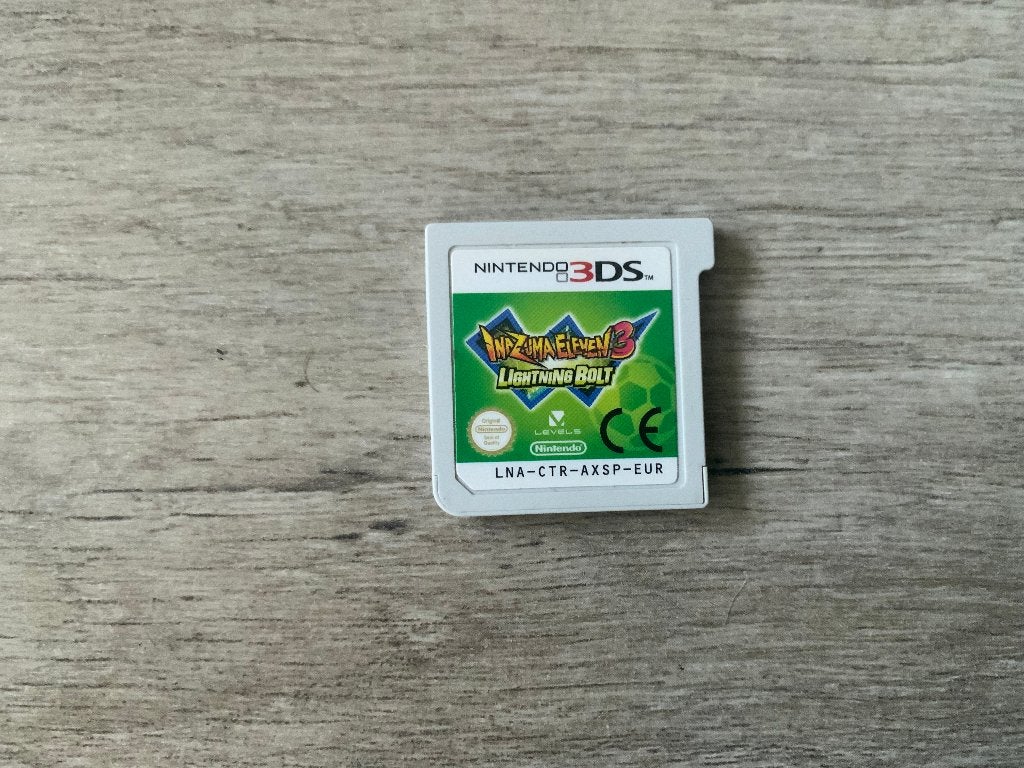 Inazuma Eleven 3 Lightning Bolt voor de Nintendo 3DS, 1 speler, Ophalen of Verzenden, Zo goed als nieuw, Vanaf 3 jaar