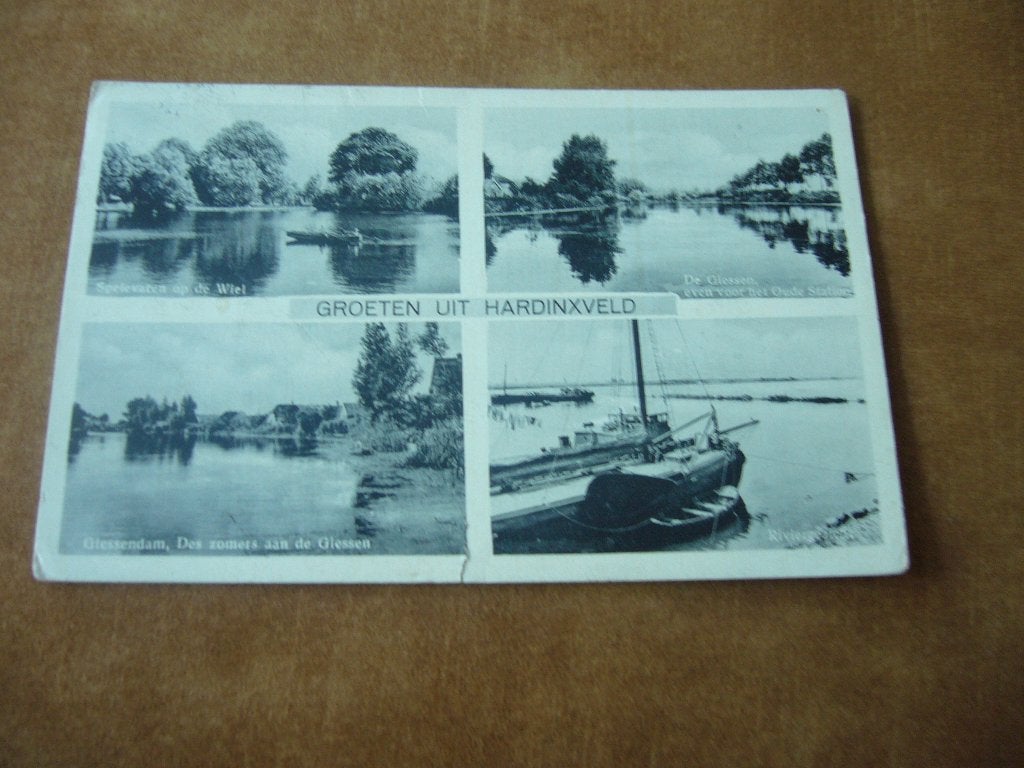 HARDINXVELD  =  4 LUIK  1942, Ophalen of Verzenden, 1940 tot 1960, Gelopen, Noord-Brabant
