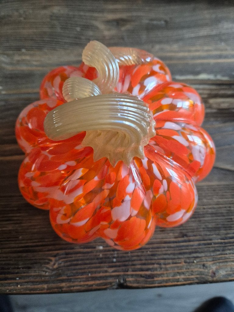 glazen glas pompoen oranje zie foto, Ophalen, Nieuw, Oranje, Glas