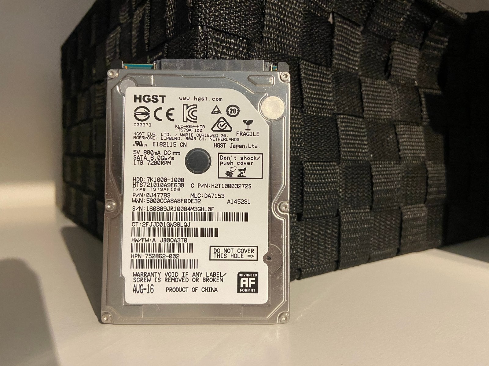 HGST 1TB 7200RPM SATA 6.0Gb/s Interne HDD, Computers en Software, Intern, Gebruikt, Server, Ophalen of Verzenden