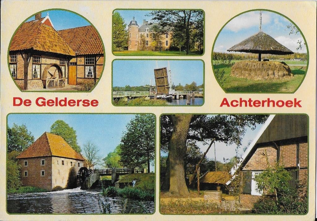 Q2373 Gelopen ansichtkaart gelderse achterhoek, Verzenden, 1980 tot heden, Gelopen