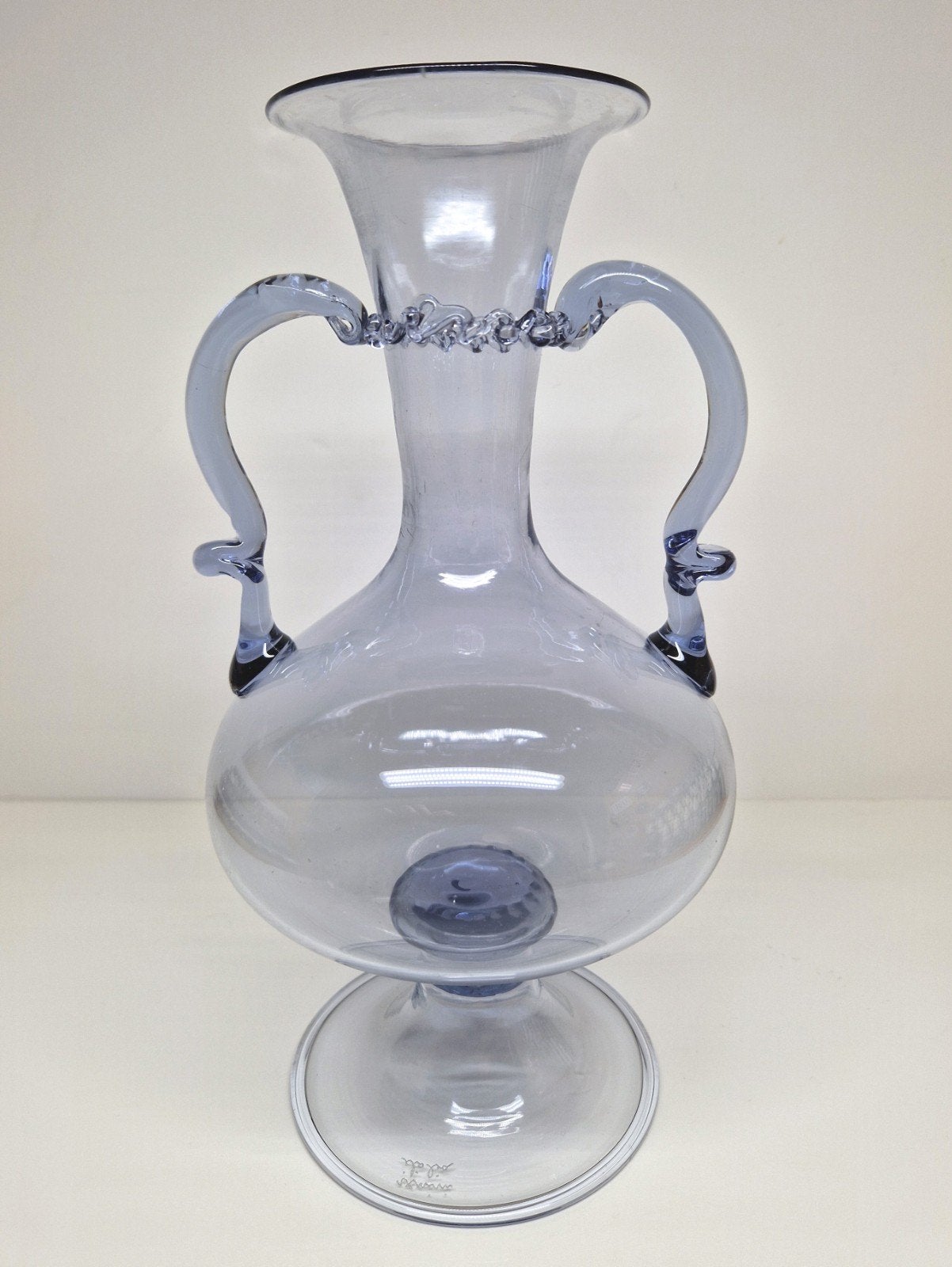 Vittorio Zecchin paarse amphora vaas Venini Italy, 1921., Ophalen of Verzenden