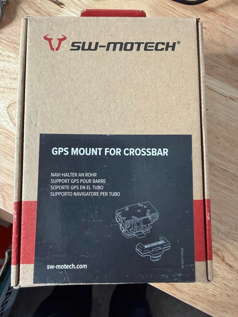 SW-Motech GPS Mount voor Crossbar 10/12 mm Zwart, Ophalen of Verzenden, Zo goed als nieuw