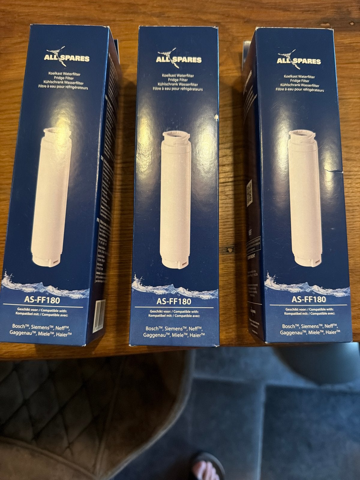3x ALL SPARES AS-FF180 Koelkast Waterfilter, Verzenden, Nieuw