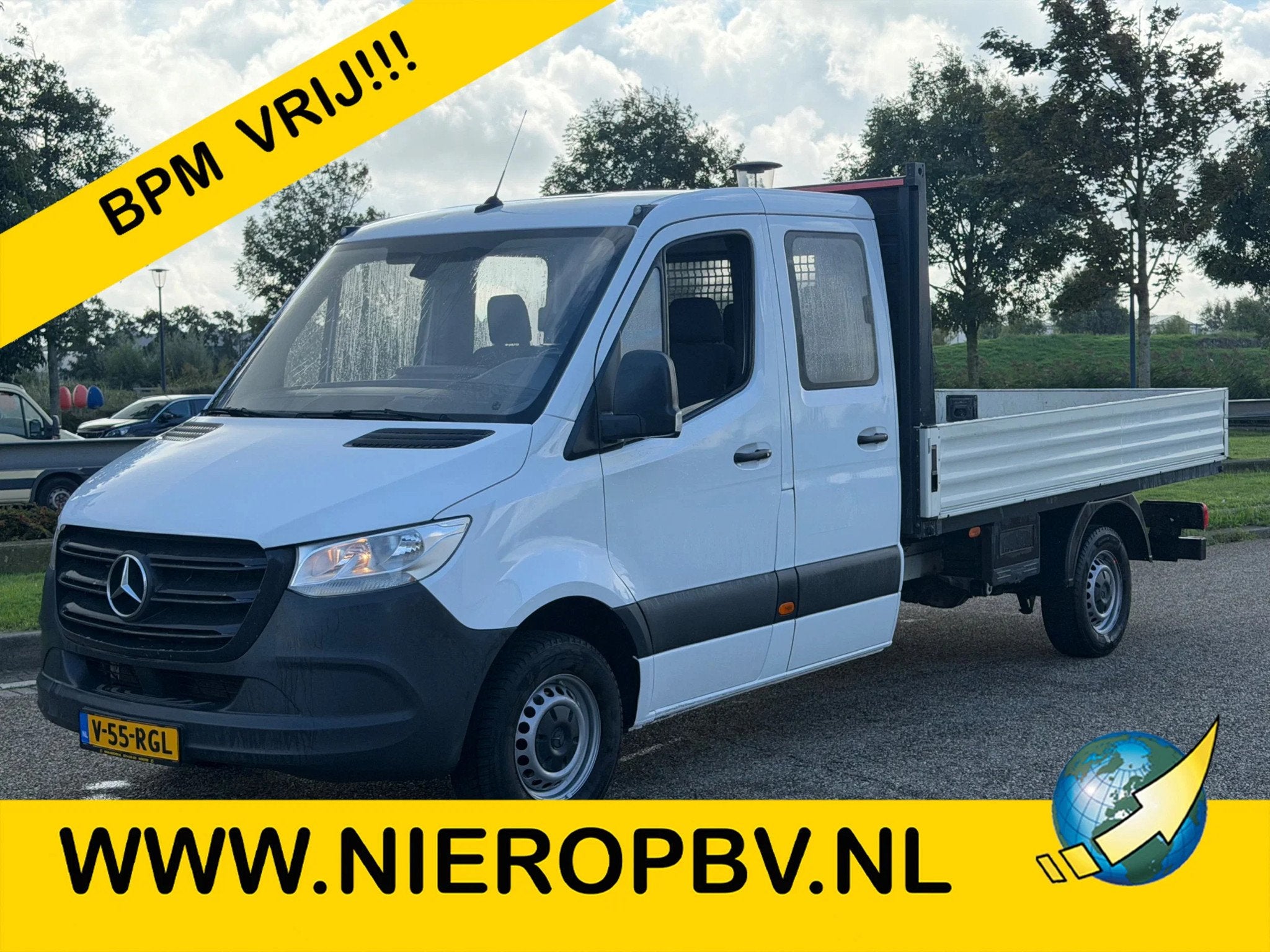 Mercedes-Benz Sprinter 315CDI N1 Dubbelcabine 6+1 Pers 3500K, Auto's, Achterwielaandrijving, Gebruikt, Euro 6, 4 cilinders