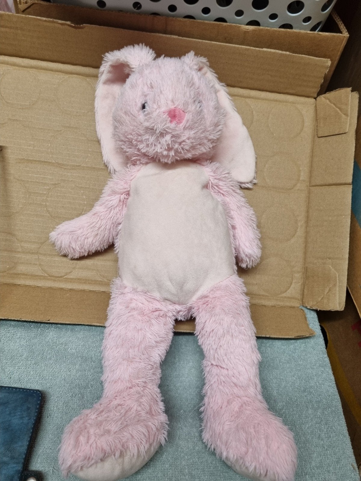 bambino roze knuffel konijn nr 17, Kinderen en Baby's, Speelgoed | Knuffels en Pluche, Ophalen of Verzenden, Konijn