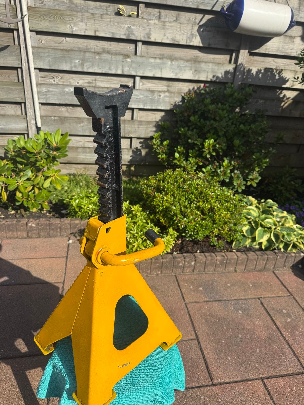 Steunbok 6 ton met borging, Ophalen of Verzenden, Gebruikt