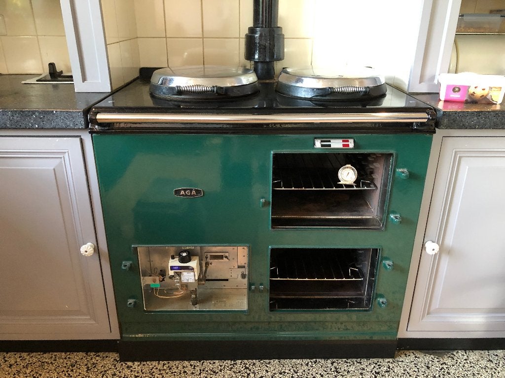 Aga Fornuis, Ophalen, Gebruikt, Warmhoudplaat, 60 cm of meer