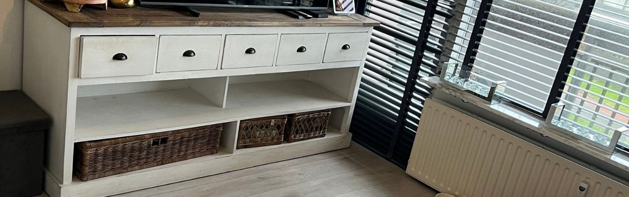 Riviera Maison newport dressoir, Huis en Inrichting, Kasten | Televisiemeubels, Ophalen, Gebruikt, 150 tot 200 cm, Minder dan 100 cm