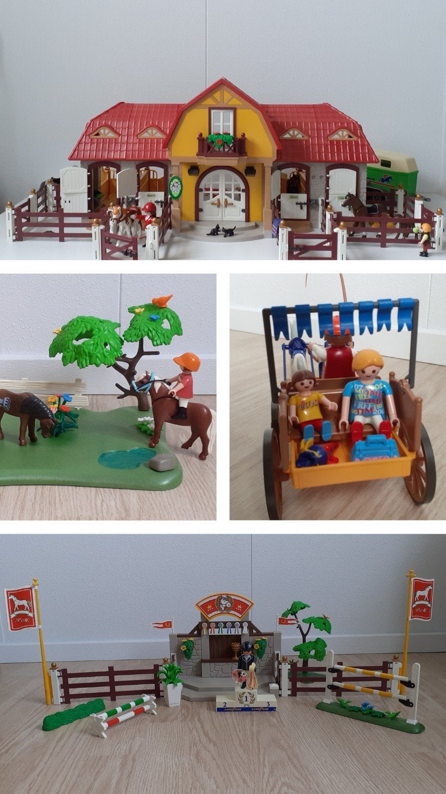 Playmobil grote paardenranch springwedstrijd koets ponyweide, Kinderen en Baby's, Speelgoed | Playmobil, Gebruikt, Complete set