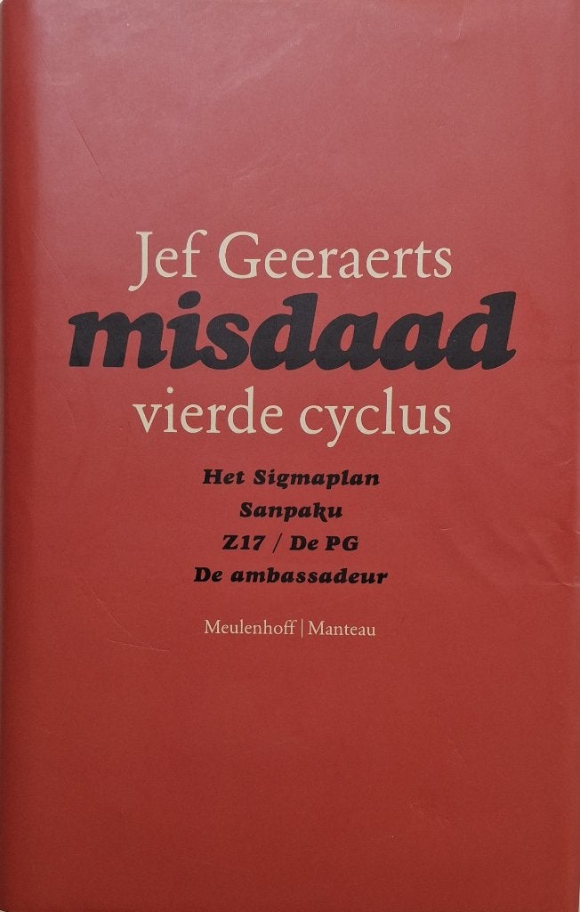 Jef Geeraerts - Misdaad (Vierde cyclus)., Ophalen of Verzenden, Zo goed als nieuw, België