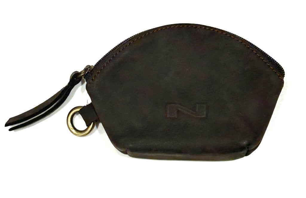 Nathan Baume portemonnee geldbeugel daim suede bruin, Ophalen of Verzenden, Bruin