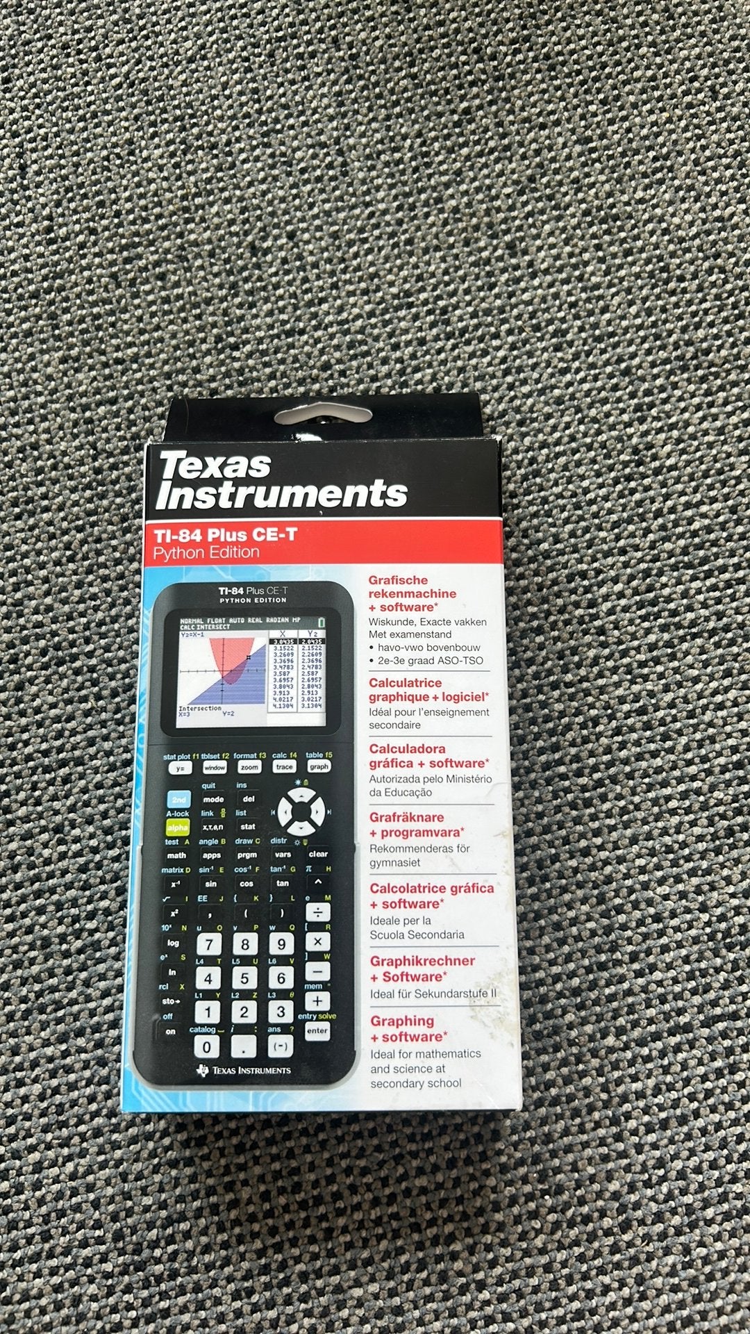 Grafische rekenmachine TI-84 plus CE-T python edition, Ophalen of Verzenden, Grafische rekenmachine, Zo goed als nieuw