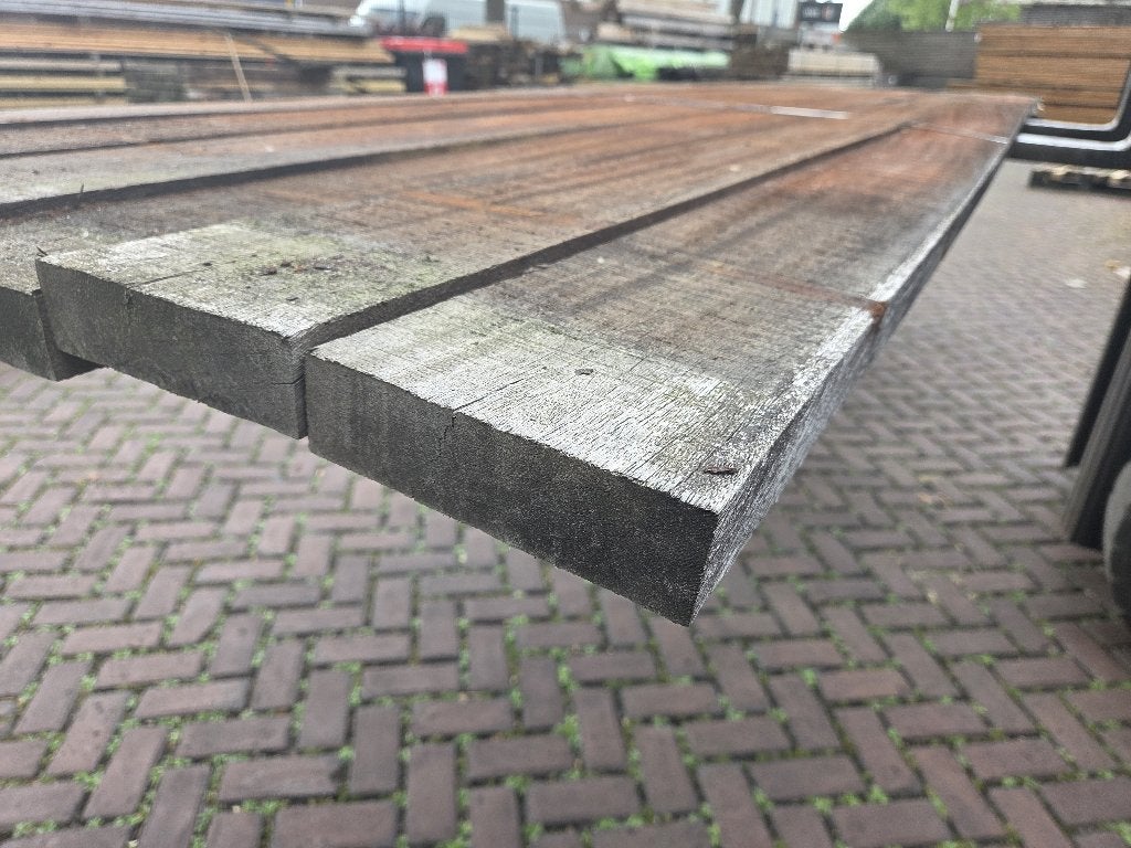 Azobé hardhouten balken 4.0x14.5 cm - nr: HB101, Ophalen, 250 cm of meer, Balken, Hardhout