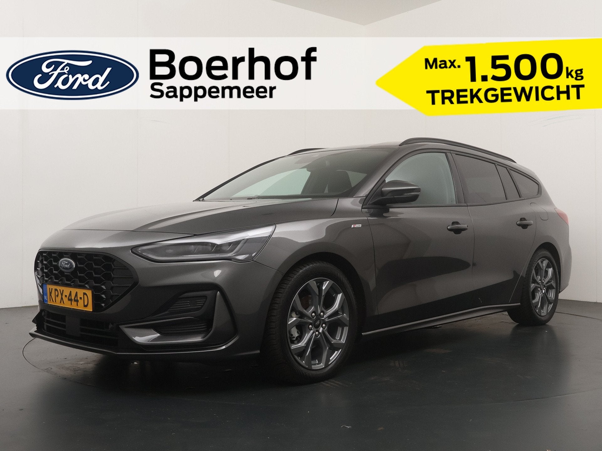 Ford FOCUS Wagon EcoBoost Hybrid 155pk ST Line X | AUTOMAAT, Dealer onderhouden, Stof, Gebruikt, 1404 kg