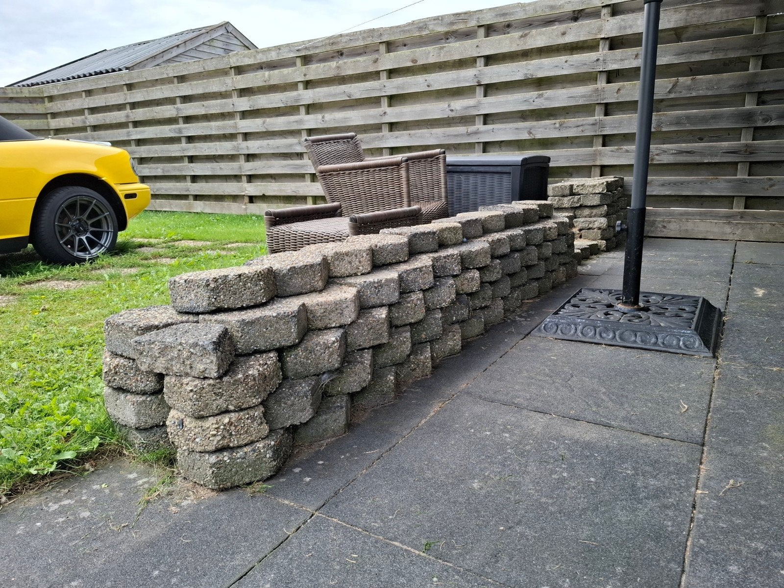 stenen gratis ophalen, Tuin en Terras, Tegels en Klinkers, Ophalen, Gebruikt, Beton, Terrastegels