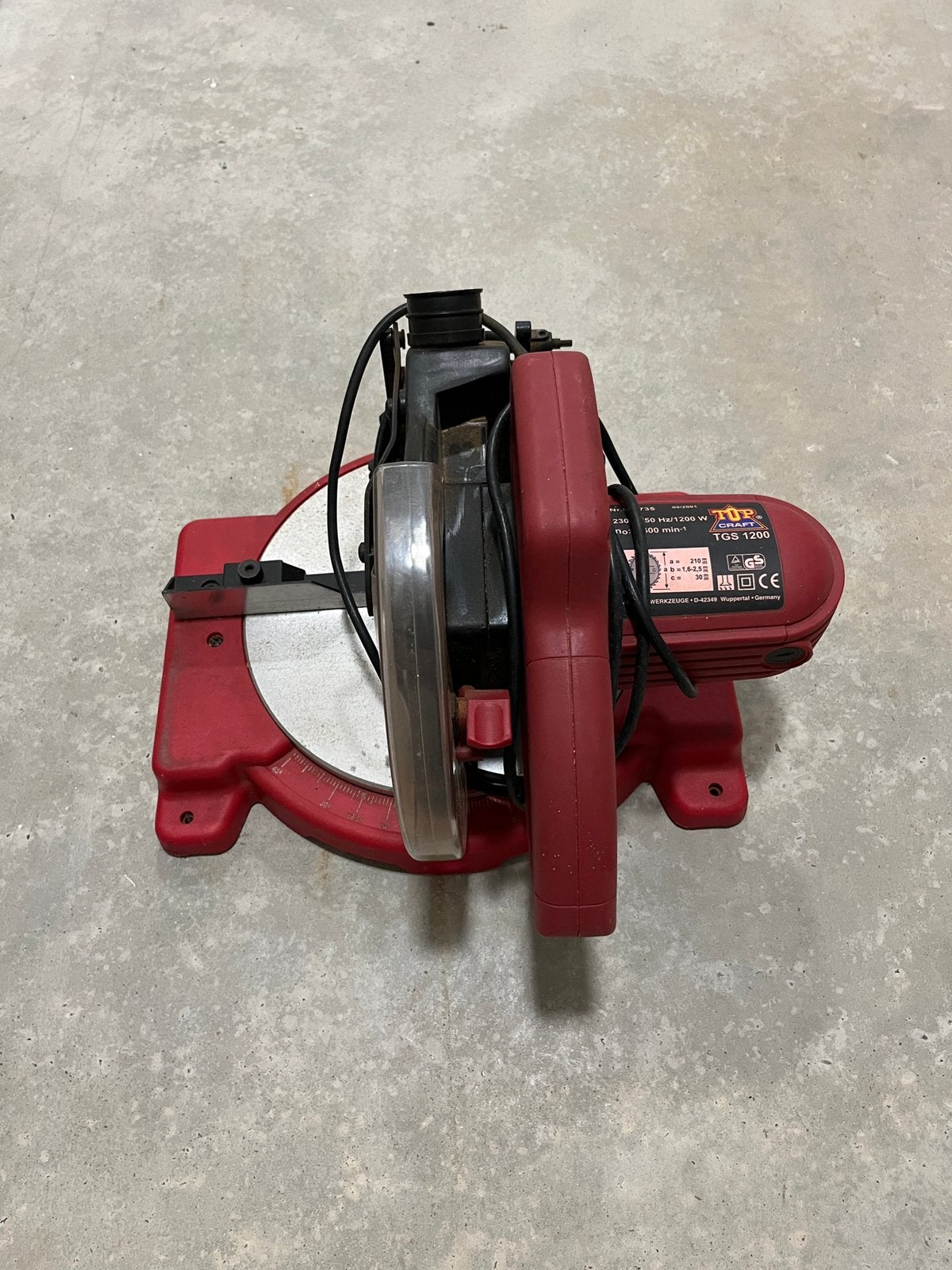 Top Craft afkortzaag, Ophalen, Zo goed als nieuw, 1200 watt of meer, Bandschuurmachine