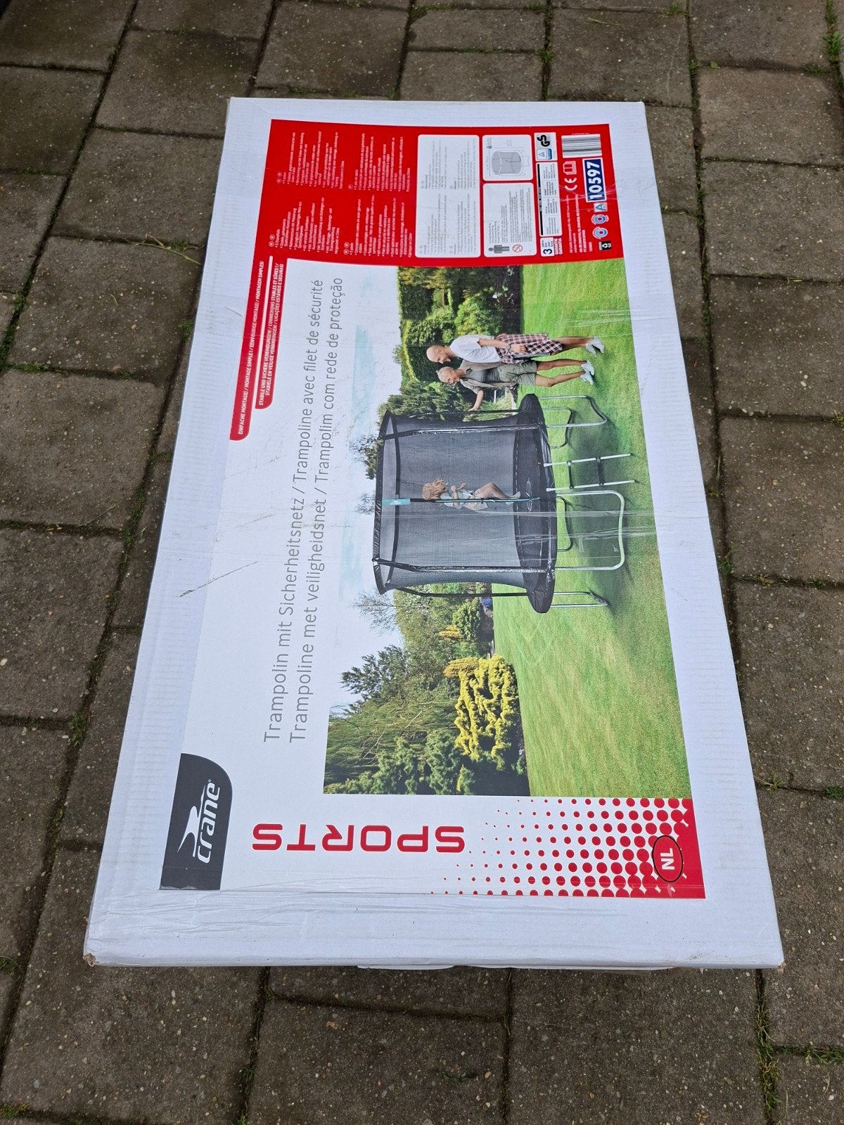 Crane Sports Trampoline met veiligheidsnet - Ø 305 cm - NIEU, Dieren en Toebehoren, Ophalen, Nieuw, 110 cm of meer
